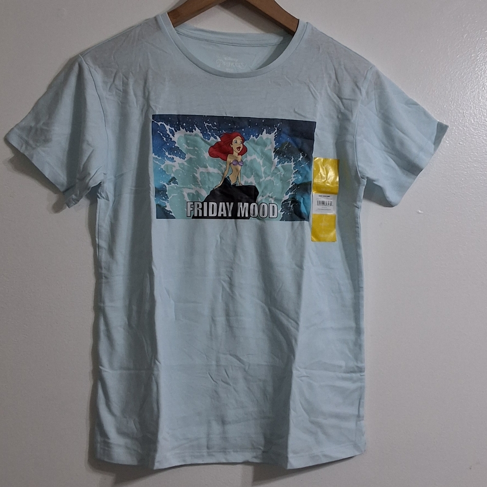 Disney Little Mermaid Ariel Short Sleeve Graphic T-Shirt, Size L(10/12), NWT